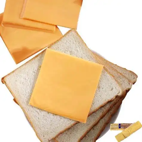 妙可蓝多再制黄白车达芝士片80片984g家用奶酪即食早餐汉堡三明治