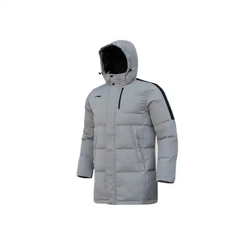 李宁羽绒服男冬季中长款加厚运动训练服成人防风保暖连帽大衣