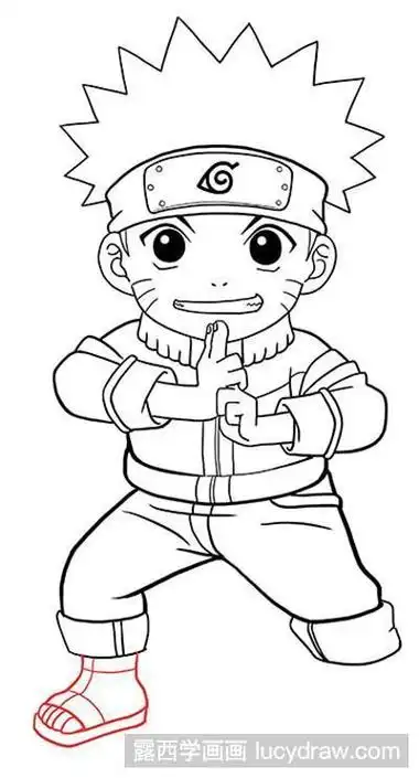 火影忍者鸣人的简笔画