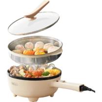 plus会员:小熊(bear)电炒锅 4l dcg-s28e1配蒸笼 - 价格90.