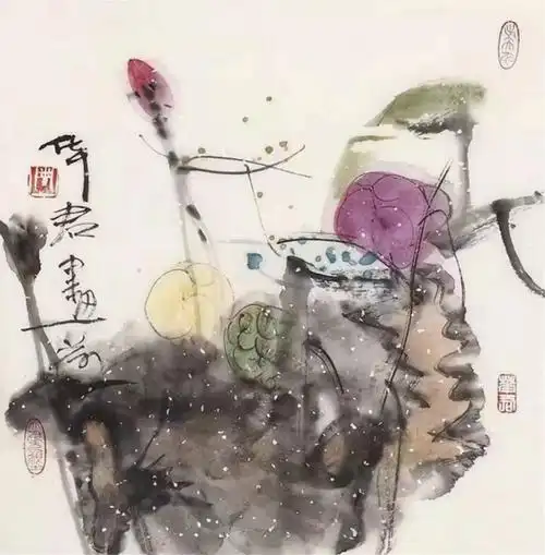 家住瑞莲池畔有幸常见花红画家周华君