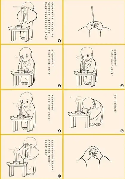 杭州永福寺萌萌达"一休" 详解三支清香如法礼佛