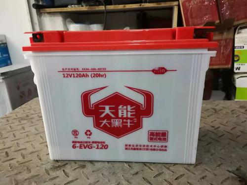 电池天能大黑牛三轮三轮车车水电动车牵引叉车车用电动车电池