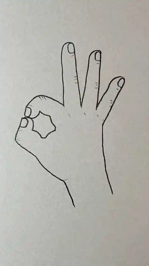 教大家用数字9画手势,喜欢的朋友认真看哦