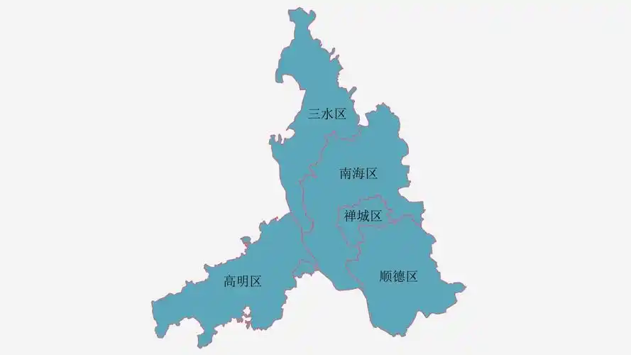佛山地图高清全图矢量可编辑全市各县区行政区划地图