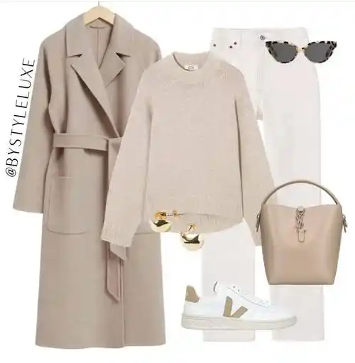 以前一直不太敢穿咖色或褐色系,因为怕显得肤色暗淡,但遇到燕麦色或是