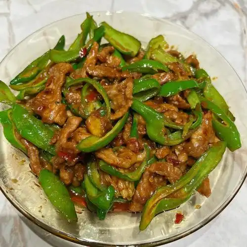 挑战100道家常菜003青椒肉丝