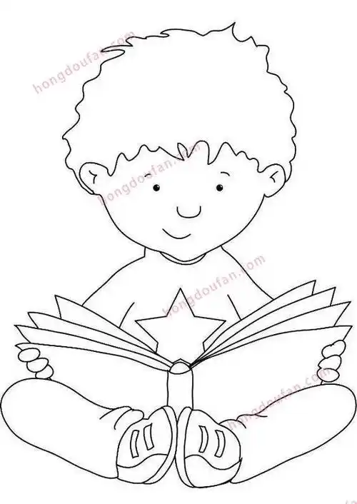 读书简笔画 关于读书的简笔画图片大全集