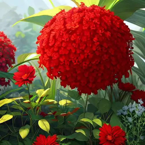 头像花朵图片红色