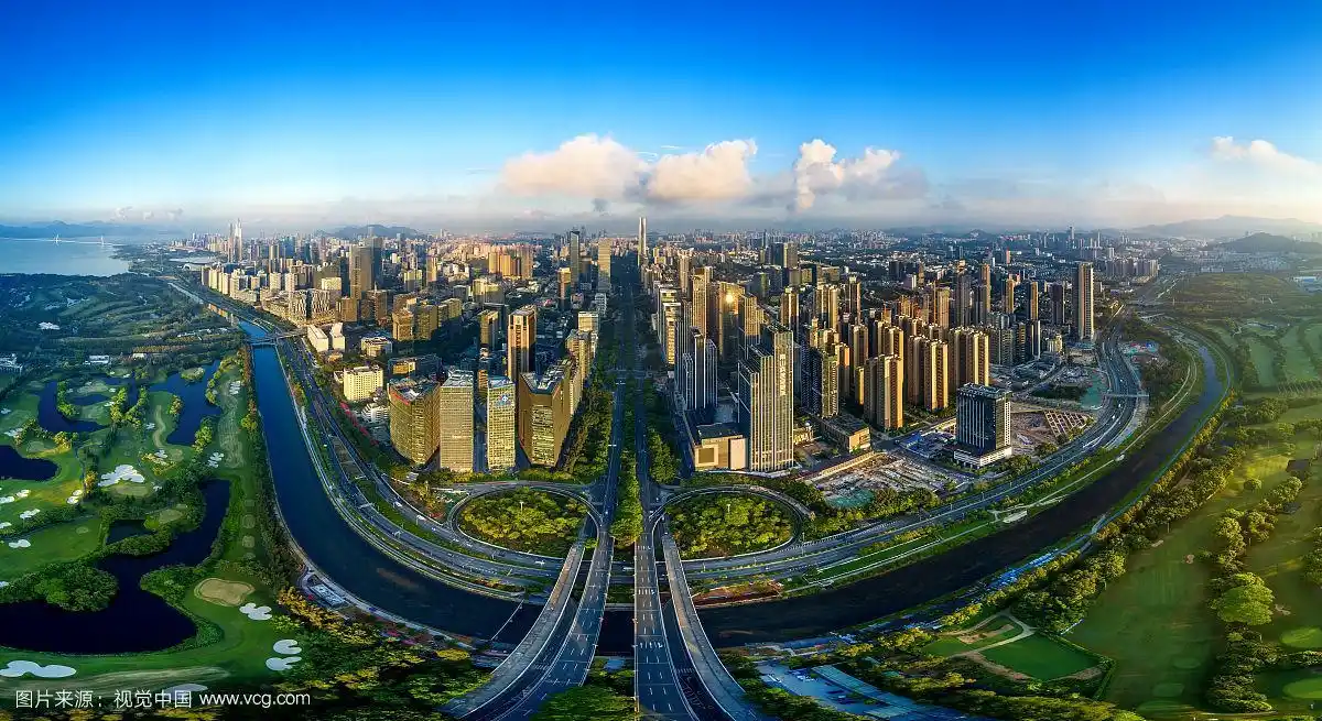 鸟瞰深圳科技园