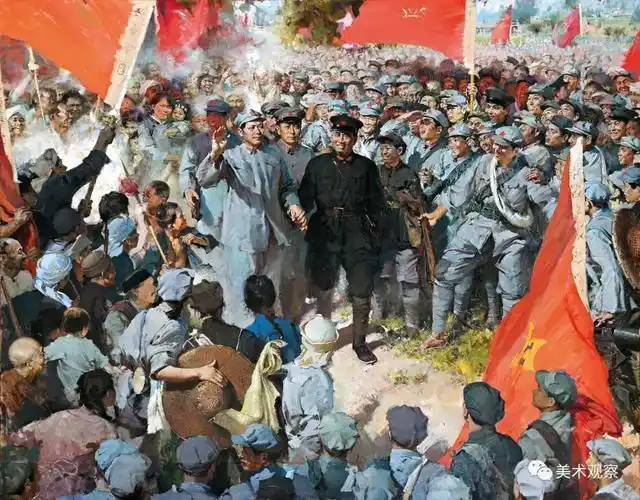 中国艺术研究院开展党史主题经典美术作品学习活动何孔德井冈山会师