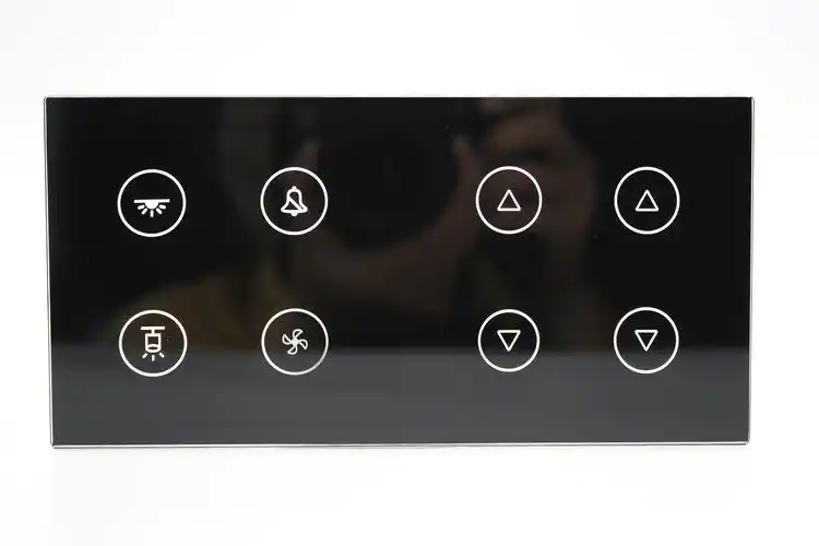 丝网印刷耐高温水晶钢化玻璃触摸控制面板用于电子元件