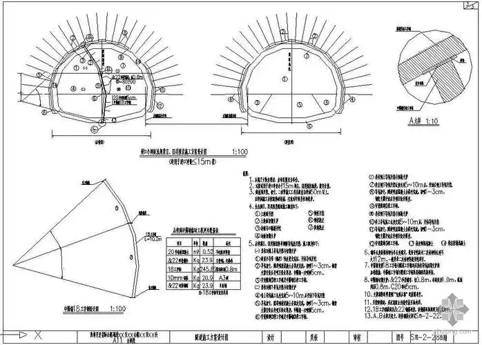 某公路隧道设计图-路桥工程图纸-筑龙路桥市政论坛