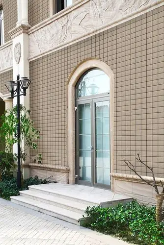 卡其色 多彩纸皮砖 仿古外墙砖 住宅墙面砖 釉面墙砖商品详情效果图