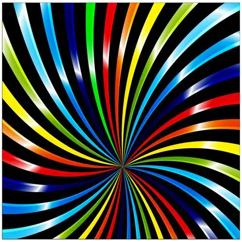 彩色线条矢量素材