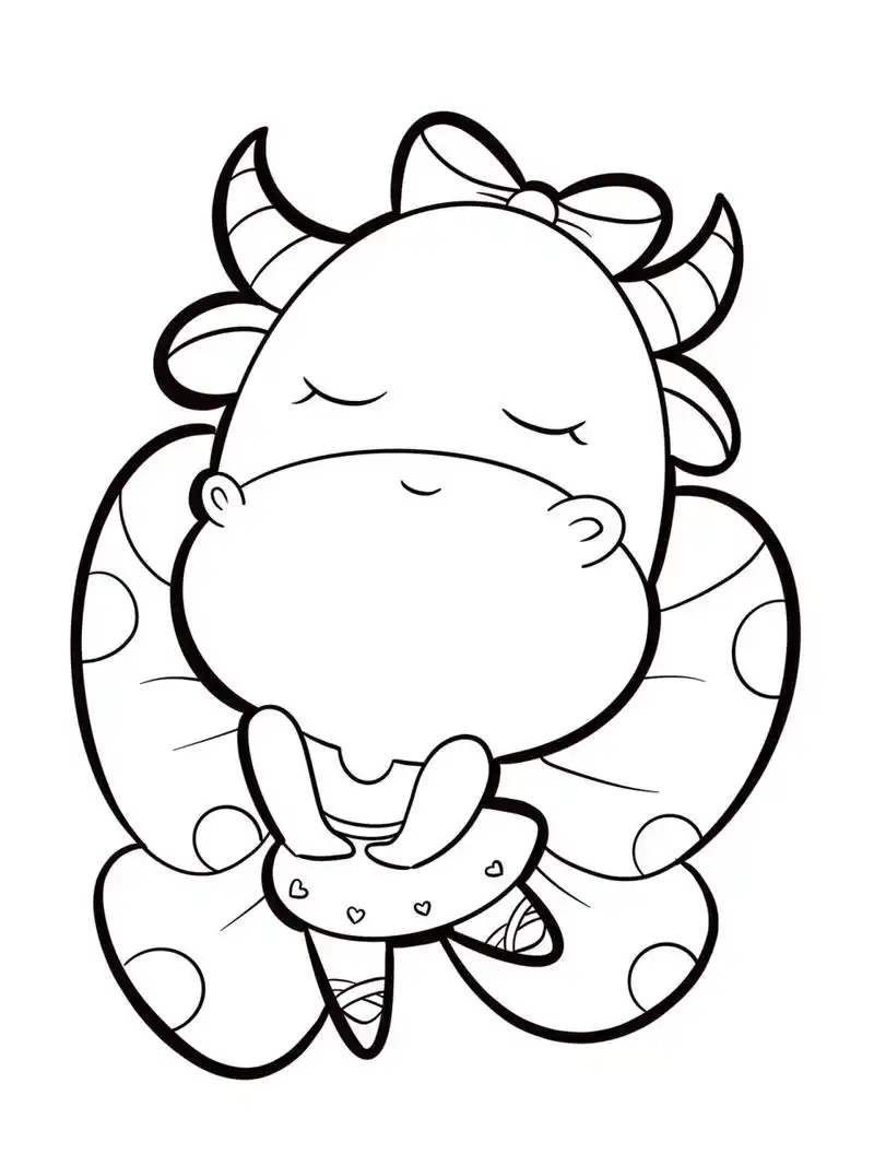 简笔画牛 牛吃吃...牛跳跳...牛画画...牛唱唱...这名字,完美