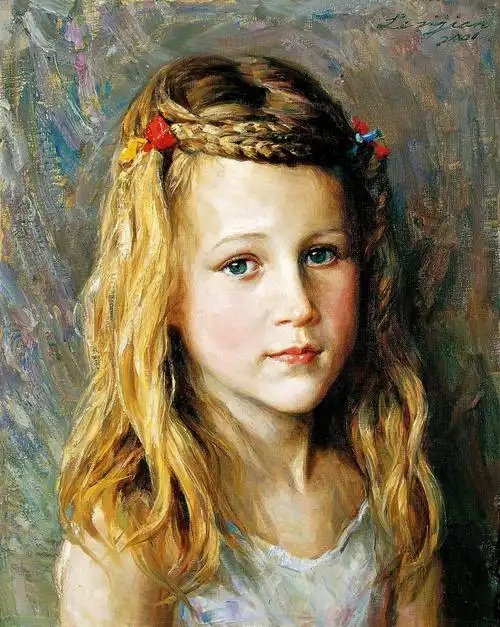 李自健女性肖像绘画 - 油画欣赏 - 设计帝国
