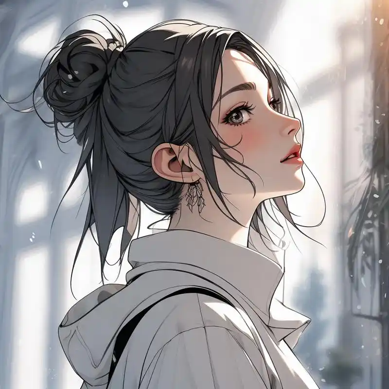 996996高冷霸气女生侧脸漫画头像 探索高冷与霸气的完美结合,这