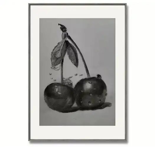 遵爵素描团练第四课樱桃质感怎么画出来