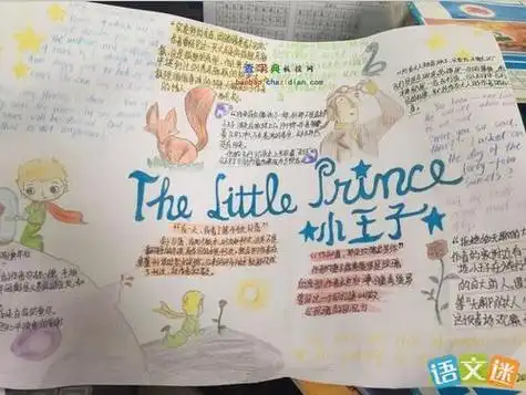 关于青蛙王子的英文手抄报 小王子手抄报