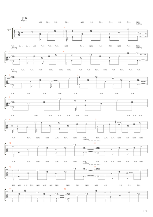 like a star(元子弹吉他-校准版)吉他谱(gtp谱,指弹,元子弹吉他,like)