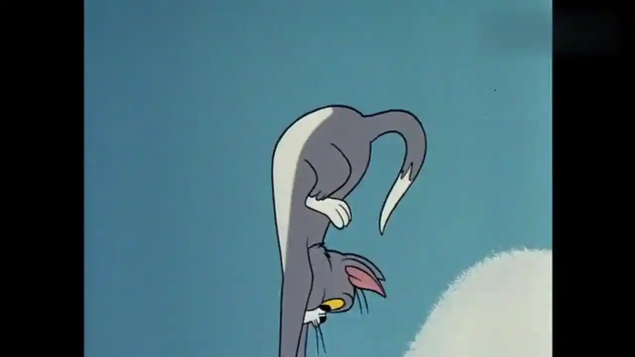 动漫壁纸:杰瑞给汤姆充气充成了气球,汤姆飞上了天空