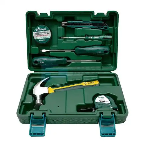 世达sata工具箱家庭工具套装基础实用安装组套7件05161