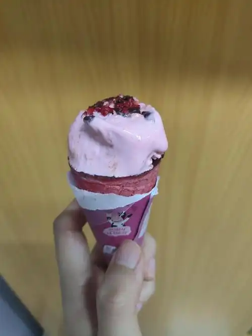 雀巢草莓花心筒