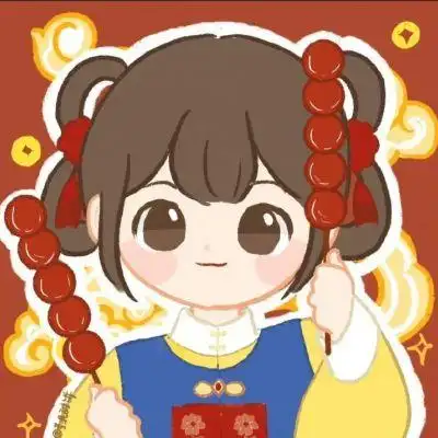 过年可爱闺蜜头像红色吉祥