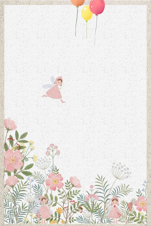 简洁儿童节童年61创意手绘海报背景模板