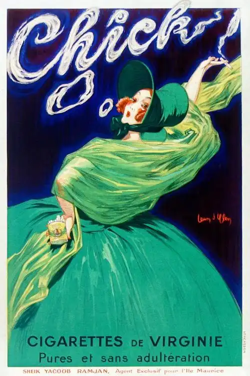 上世纪初国外香烟广告海报,每一张都如同精美画作,百看不厌