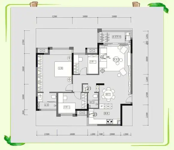 现在市面上的小三房户型大同小异,很多业主为了省事和预算,直接按照