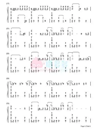 maroon 5《sugar》钢琴双手简谱2