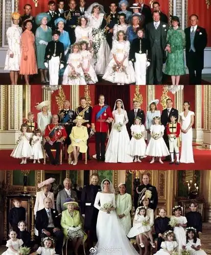 哈里王子全家福对比照