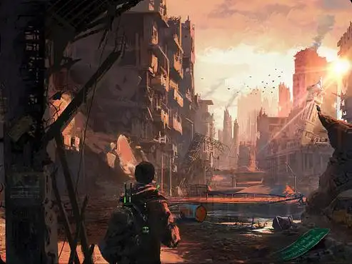 废墟|插画|概念设定|流光e_原创作品-站酷zcool