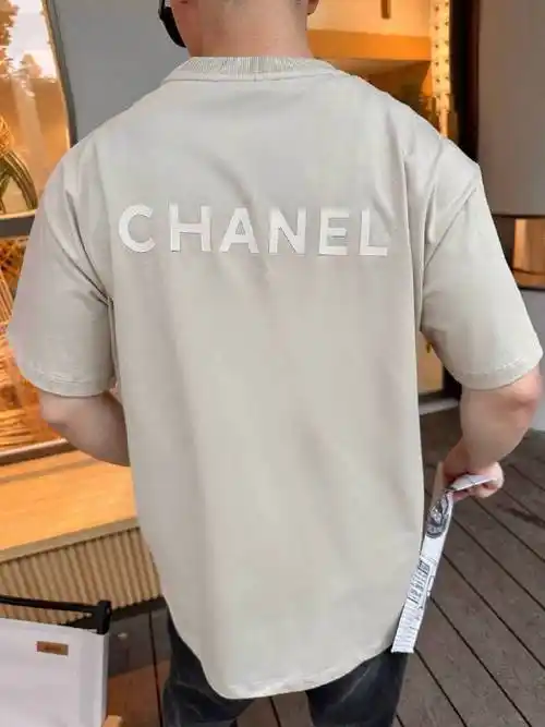 上身素材图 chanel /香奈儿 口袋装饰拼接短袖t恤,喜欢 77v