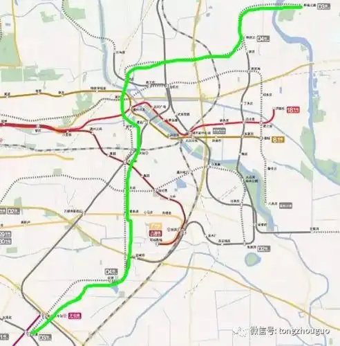 图解北京通州最新7条地铁走向颇有新意