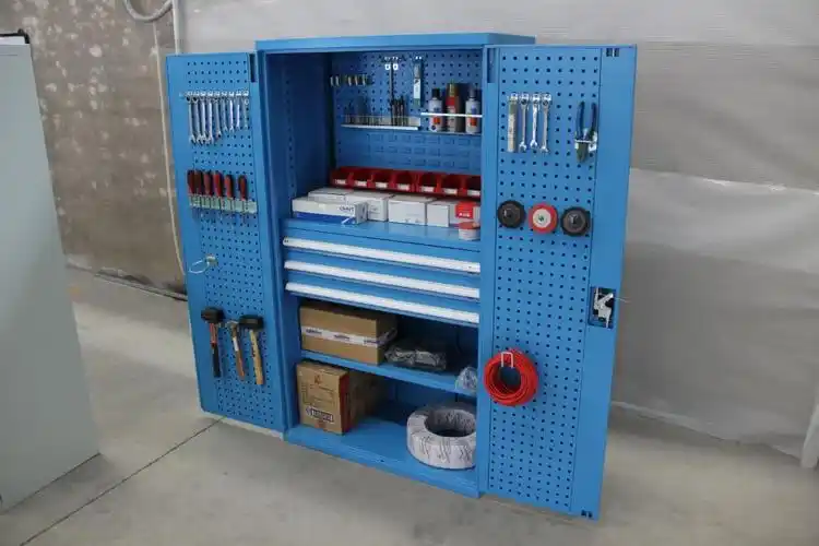 定制厂家重型多功能工具柜 双开门加厚车间五金铁皮柜 汽修抽屉储物柜