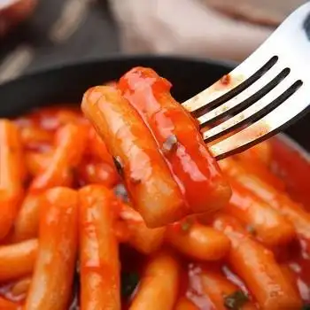 韩国年糕条 韩式香辣炒年糕条手工制作 500g可批发 部队火锅