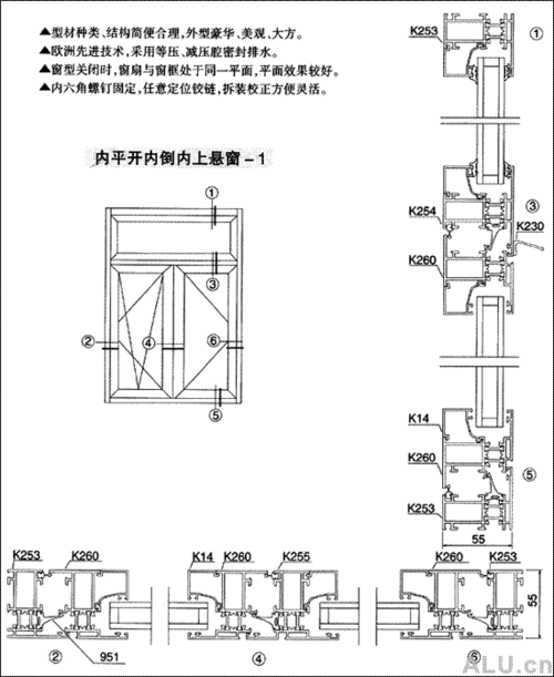 xy55tt系列断热冷桥内外平开门_铝合金门窗-上海嘉云铝材有限责任公司