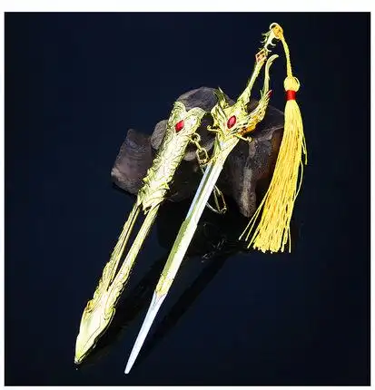 斗罗动漫周边尘心七杀剑合金模型