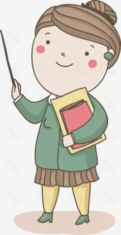 老师的讲课卡通简笔画