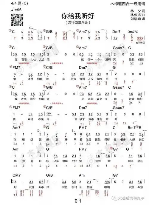你给我听好吉他谱-1