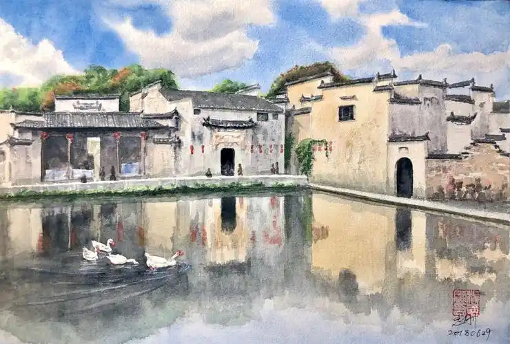 志刚水彩习作选12(李欣,李传友配文)