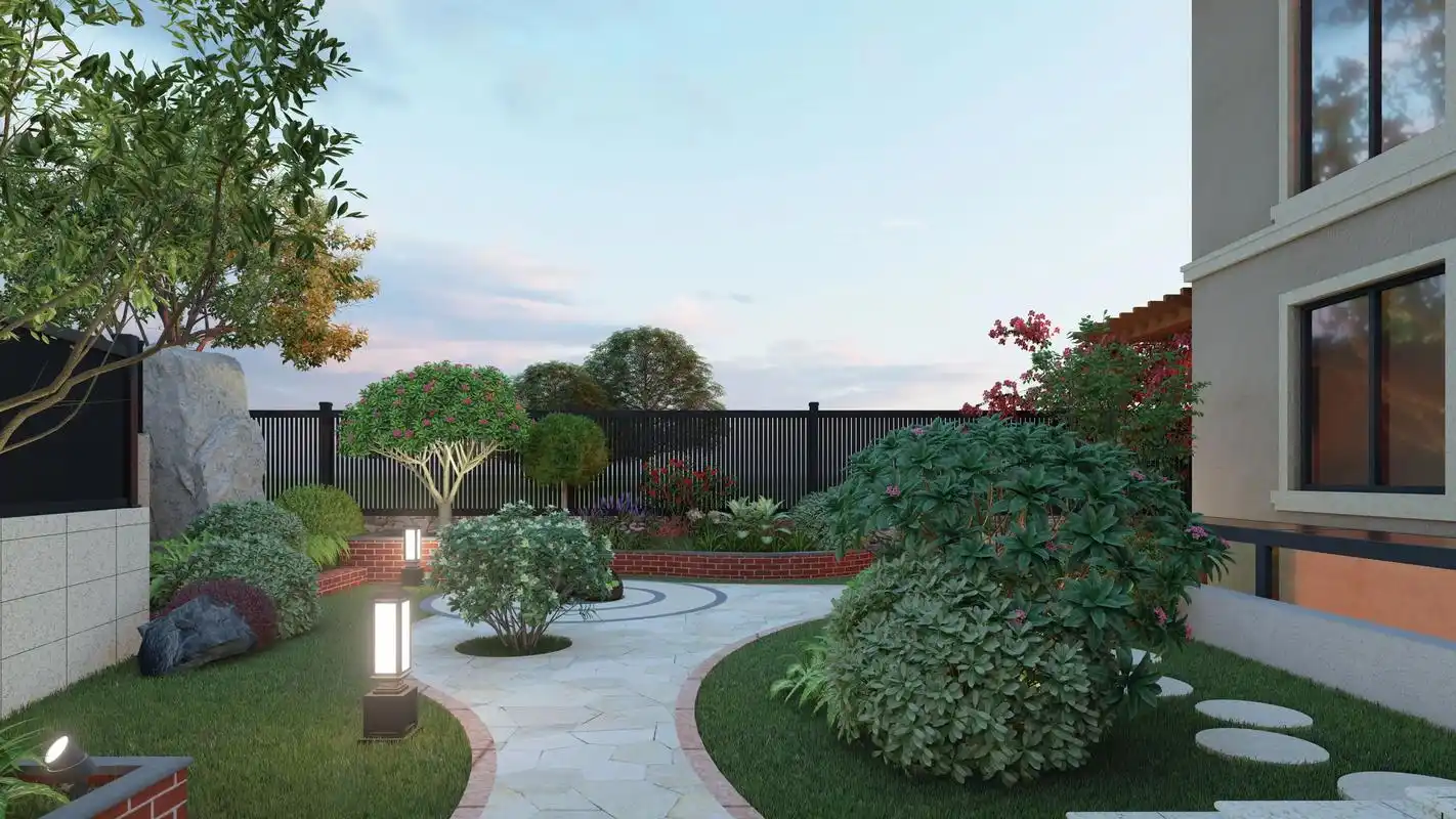 私家庭院小景观设计公司,花园,水景,绿植,休闲区