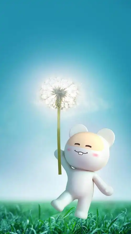 开心一笑的呆萌笨笨鼠