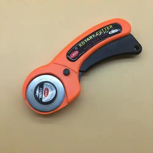 裁刀裁皮刀大圆刀裁切滚轮刀皮革开料皮料切割工具45mm刀片垫板45mm