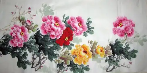 宋亚宗4尺牡丹国画写意牡丹