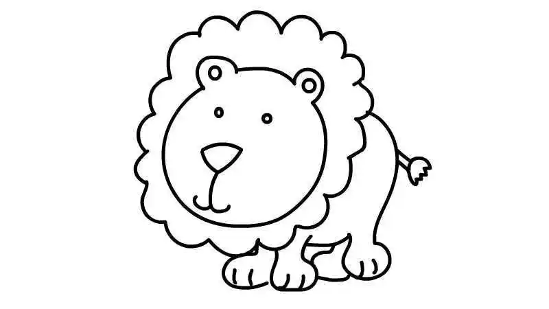 小狮子简笔画