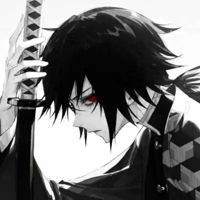 帝江:黑白红眼动漫颓废男头/终于_卡通动漫头像_我要个性网